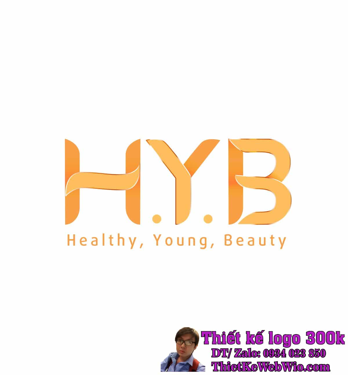 Thiết kế logo mỹ phẩm và thực phẩm chức năng H.Y.B Thiết kế logo mỹ phẩm và thực phẩm chức năng H.Y.B