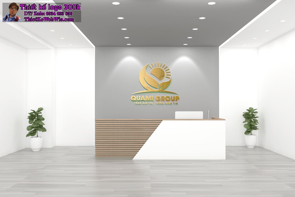 Thiết kế logo năng lượng xanh, thực phẩm xanh QuaMi Group Thiết kế logo năng lượng xanh, thực phẩm xanh QuaMi Group