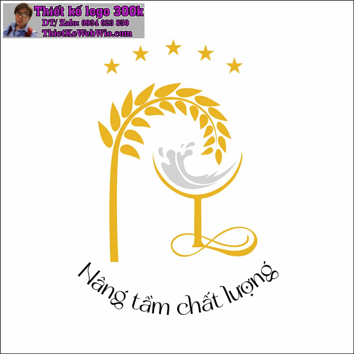 Thiết kế logo rượu Phúc Linh Thiết kế logo rượu Phúc Linh