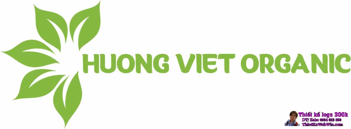 Thiết kế logo sản phẩm organic HƯƠNG VIỆT Thiết kế logo sản phẩm organic HƯƠNG VIỆT