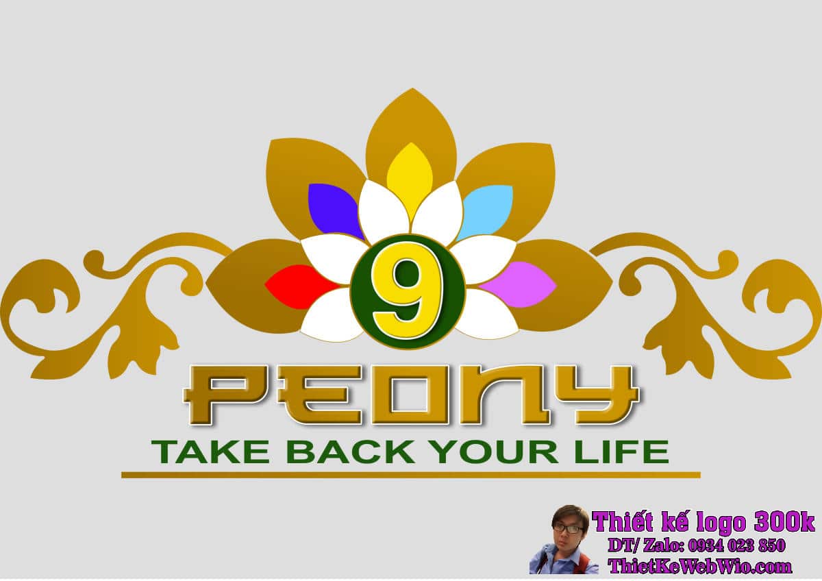 Thiết kế logo thảo dược PEONY 9 Thiết kế logo thảo dược PEONY 9