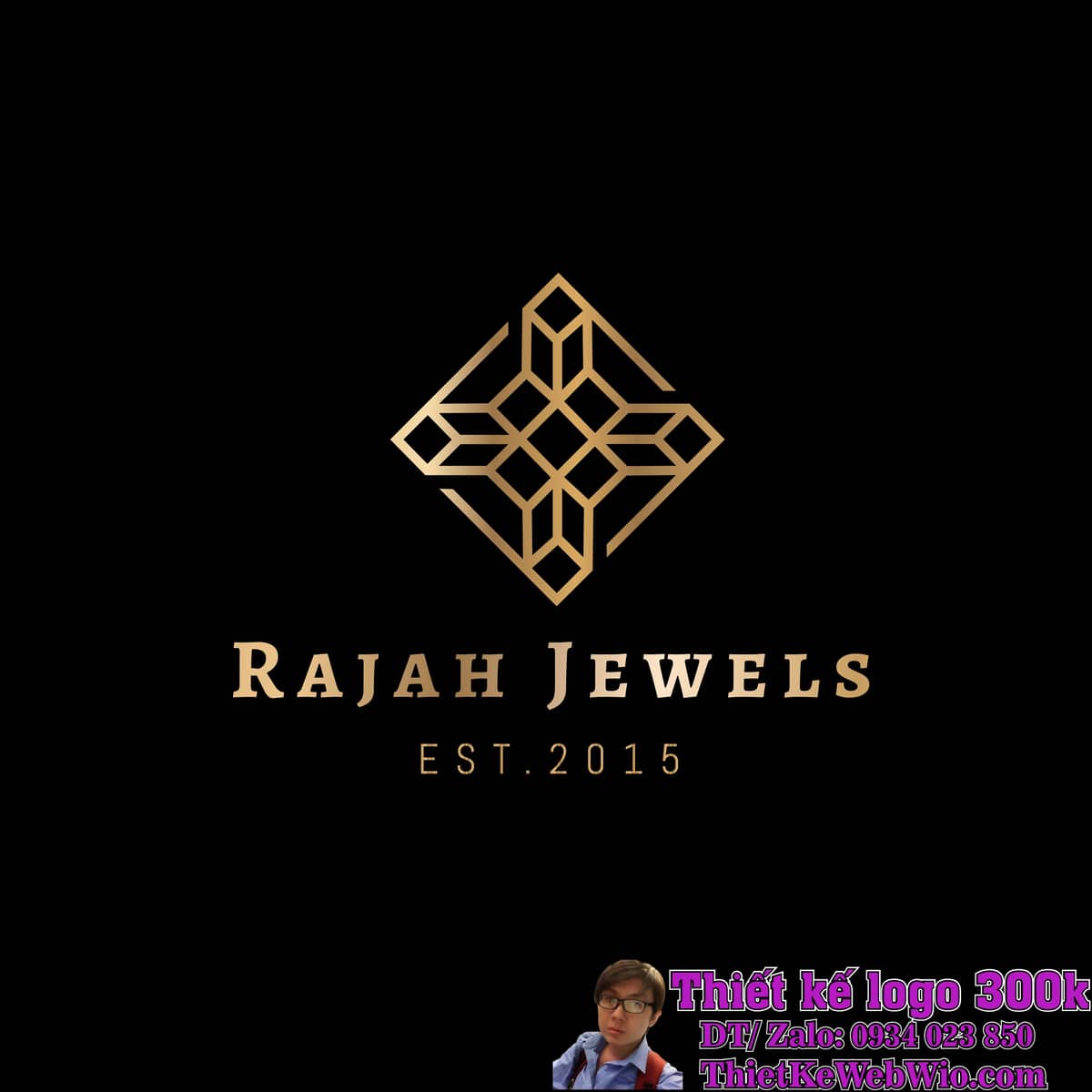 Thiết kế logo trang sức RAJAH Thiết kế logo trang sức RAJAH
