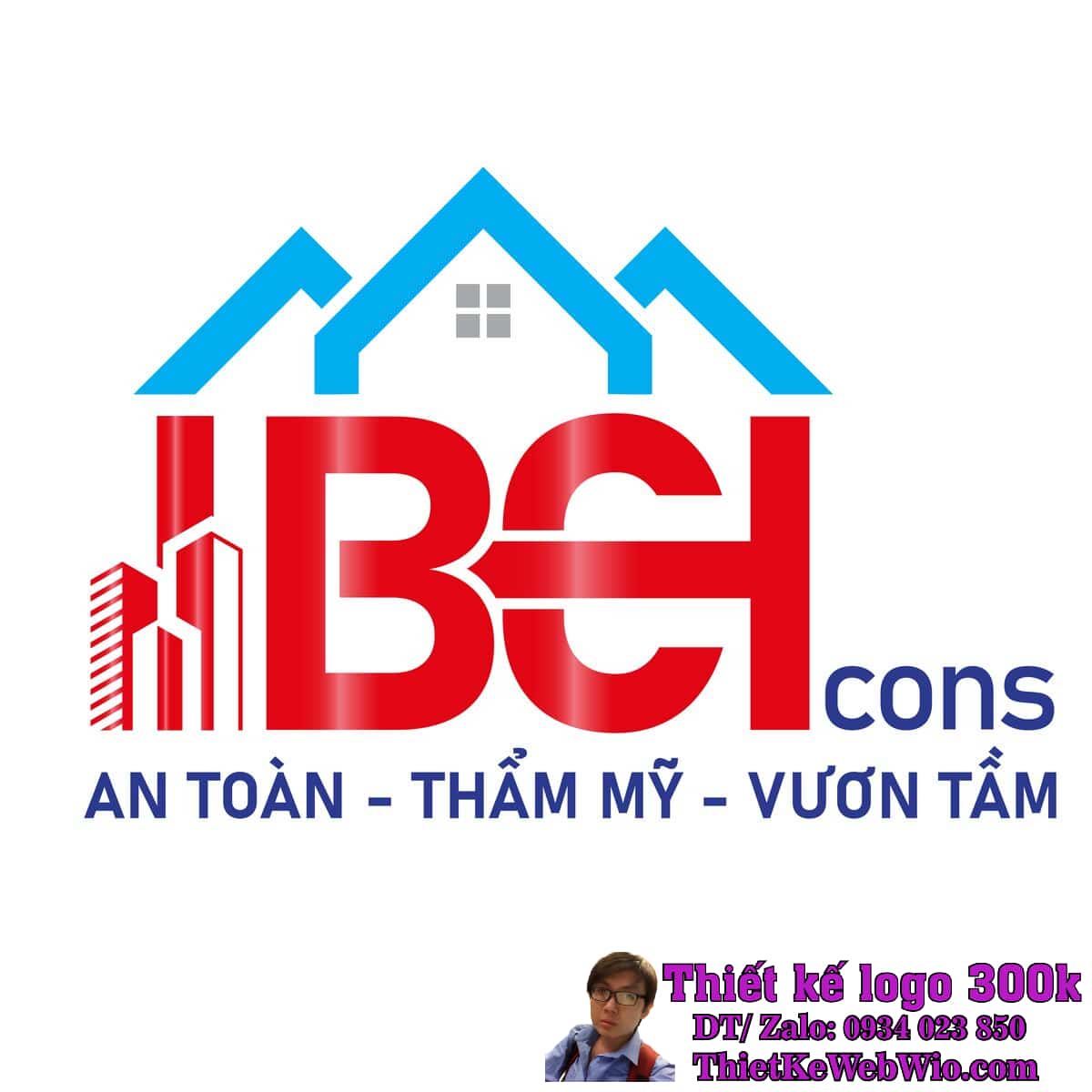 Thiết kế logo xây dựng HBCcons Thiết kế logo xây dựng HBCcons