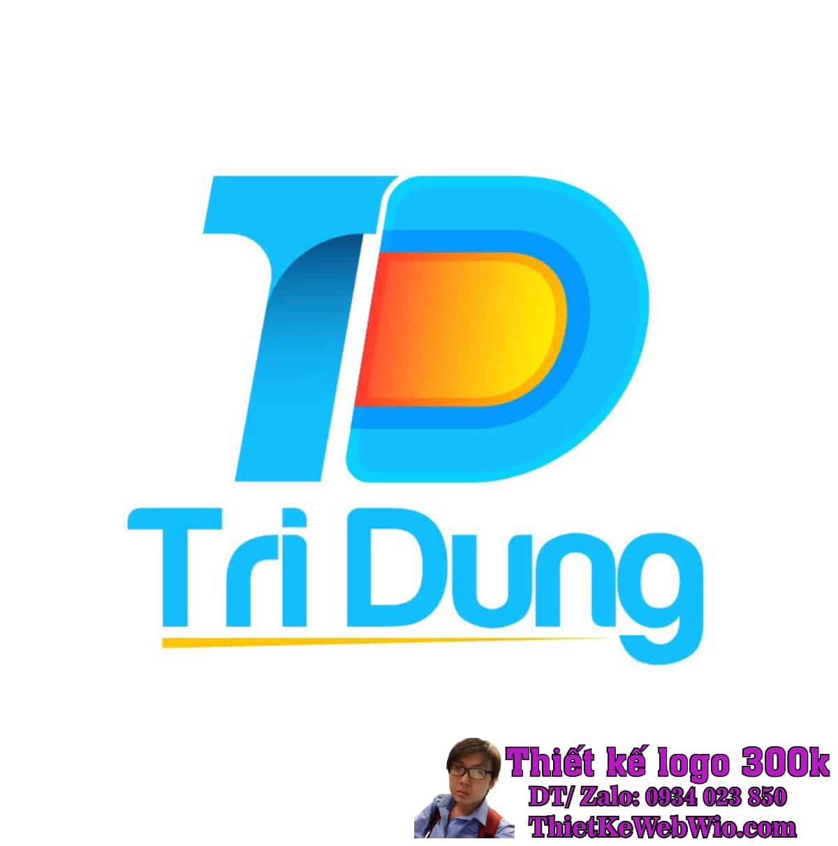 Thiết kế logo xây dựng TD Tri Dung Thiết kế logo xây dựng TD Tri Dung