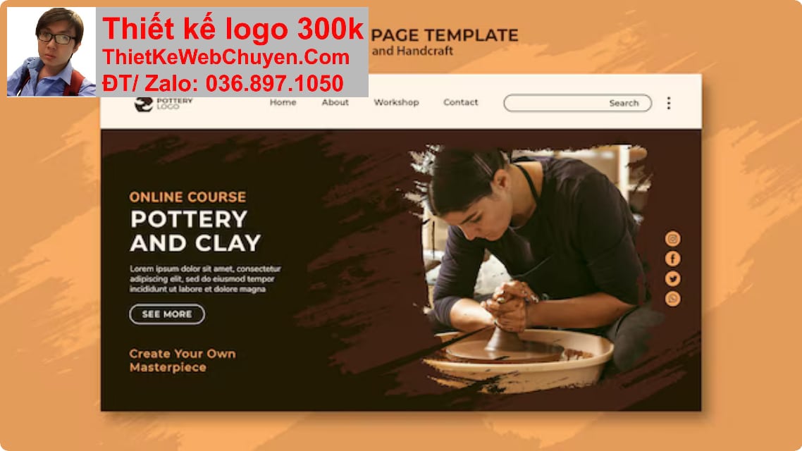 Thiết kế web Bán đồ gốm sứ chuyên nghiệp Thiết kế web Bán đồ gốm sứ chuyên nghiệp