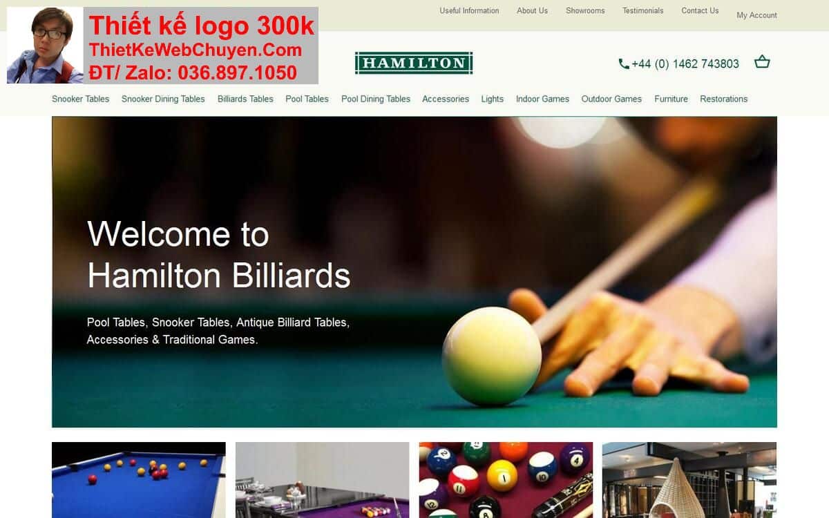 Thiết kế web CLB quán bida billiard chuyên nghiệp Thiết kế web CLB quán bida billiard chuyên nghiệp