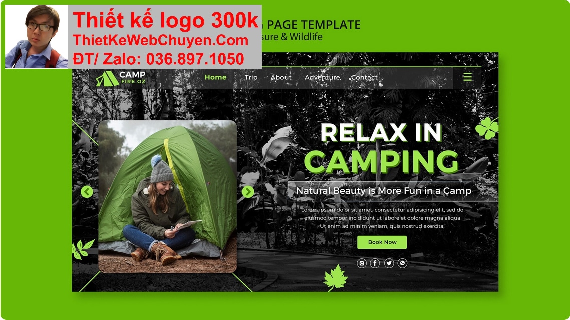 Thiết kế web Cửa hàng bán đồ camping dã ngoại chuyên nghiệp Thiết kế web Cửa hàng bán đồ camping dã ngoại chuyên nghiệp