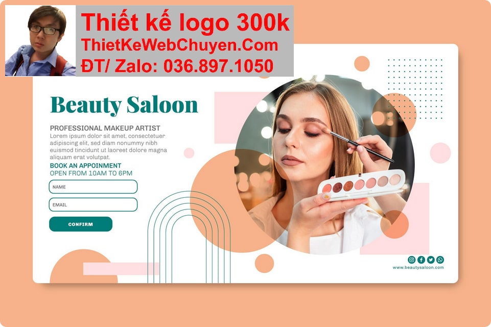 Thiết kế web Dịch vụ làm đẹp Nail Mi Tóc chuyên nghiệp Thiết kế web Dịch vụ làm đẹp Nail Mi Tóc chuyên nghiệp