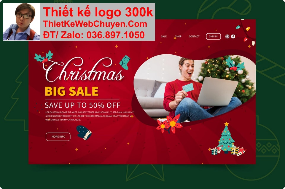 Thiết kế web Dịch vụ trang trí Noel Tết chuyên nghiệp Thiết kế web Dịch vụ trang trí Noel Tết chuyên nghiệp