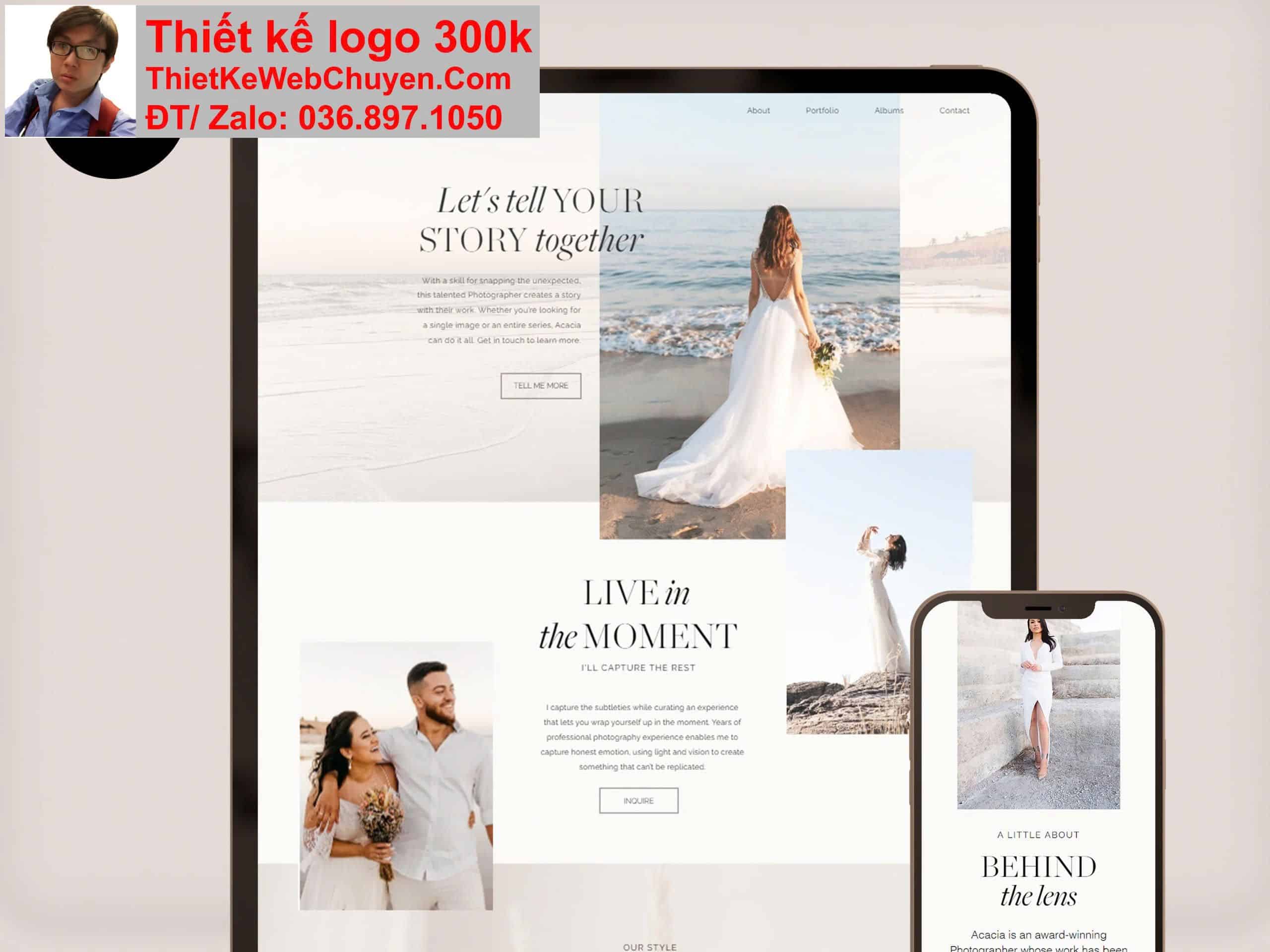Thiết kế web Studio ảnh cưới chuyên nghiệp Thiết kế web Studio ảnh cưới chuyên nghiệp