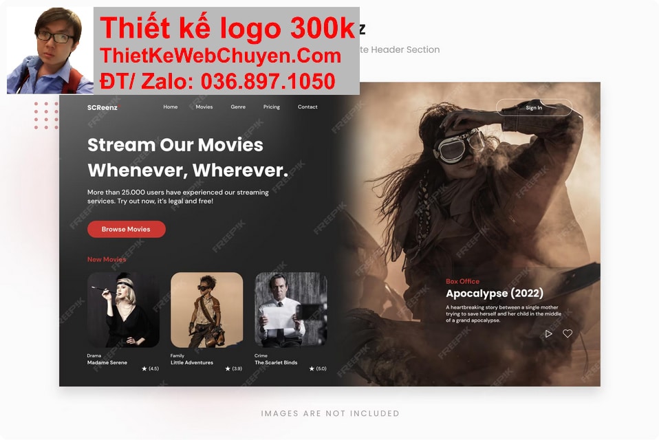 Thiết kế web Trang review phim sách chuyên nghiệp Thiết kế web Trang review phim sách chuyên nghiệp