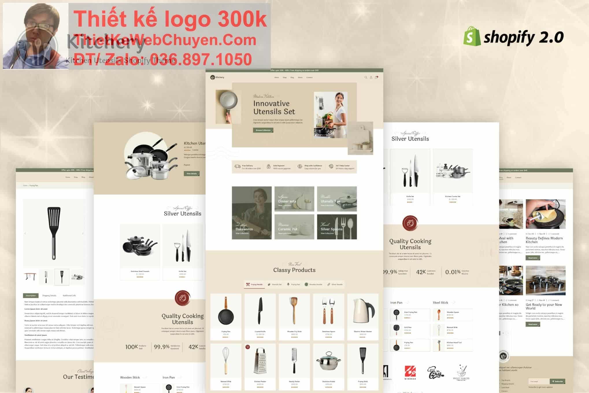 Thiết kế web bán Đồ dùng nhà bếp chuyên nghiệp Thiết kế web bán Đồ dùng nhà bếp chuyên nghiệp