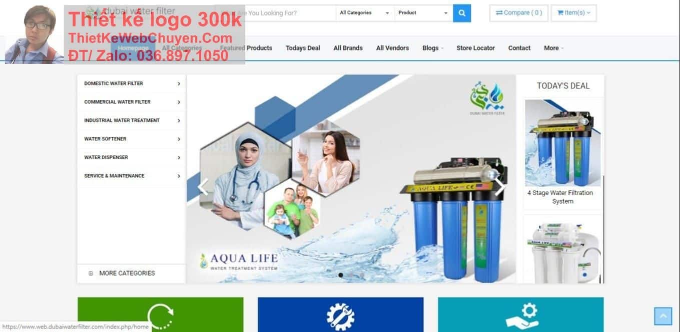 Thiết kế web bán Máy lọc nước chuyên nghiệp Thiết kế web bán Máy lọc nước chuyên nghiệp