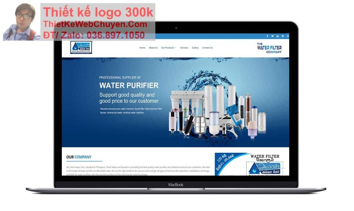 Thiết kế web bán Máy lọc nước chuyên nghiệp Thiết kế web bán Máy lọc nước chuyên nghiệp