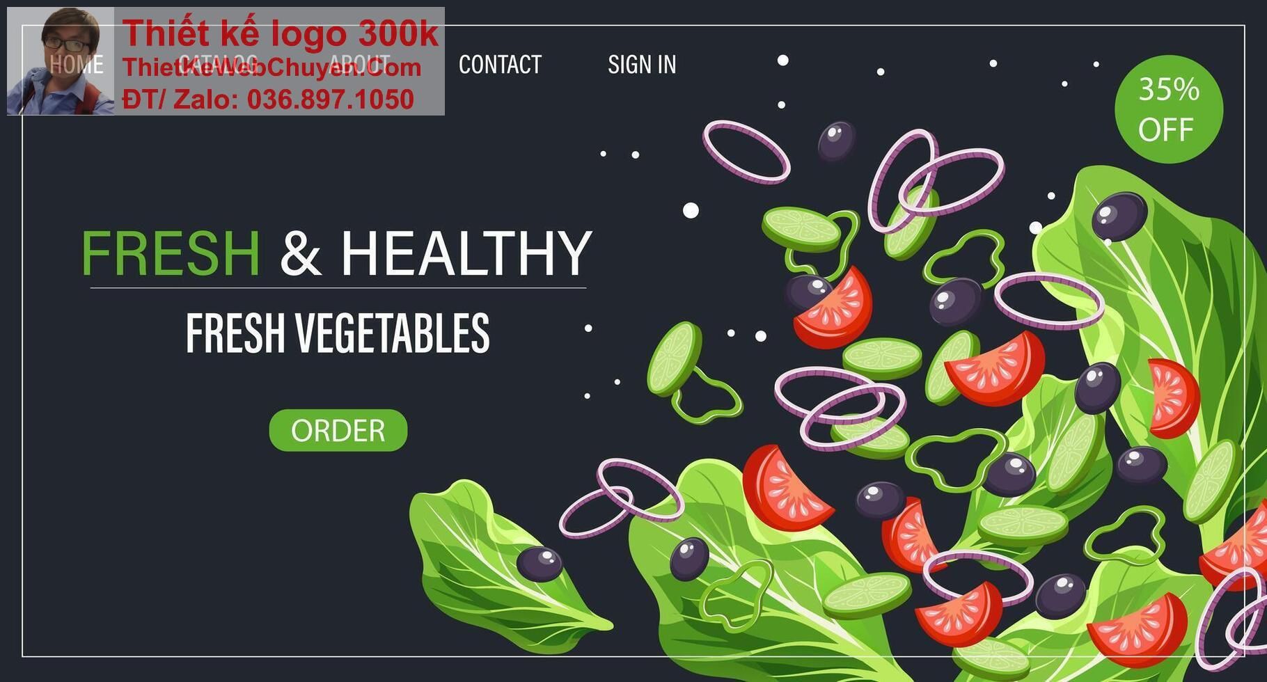 Thiết kế web bán đồ ăn và đồ uống healthy chuyên nghiệp Thiết kế web bán đồ ăn và đồ uống healthy chuyên nghiệp