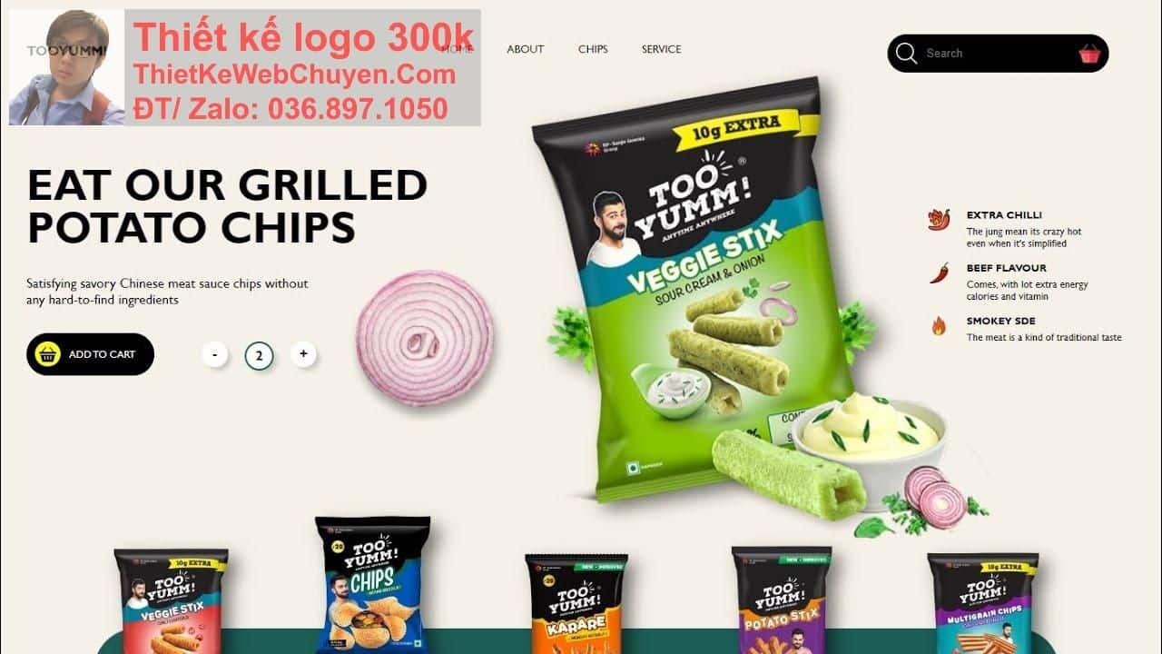 Thiết kế web bán đồ ăn vặt chuyên nghiệp Thiết kế web bán đồ ăn vặt chuyên nghiệp