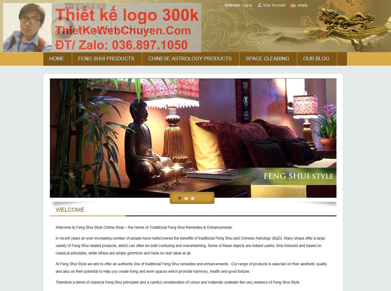 Thiết kế web bán đồ phong thủy chuyên nghiệp Thiết kế web bán đồ phong thủy chuyên nghiệp