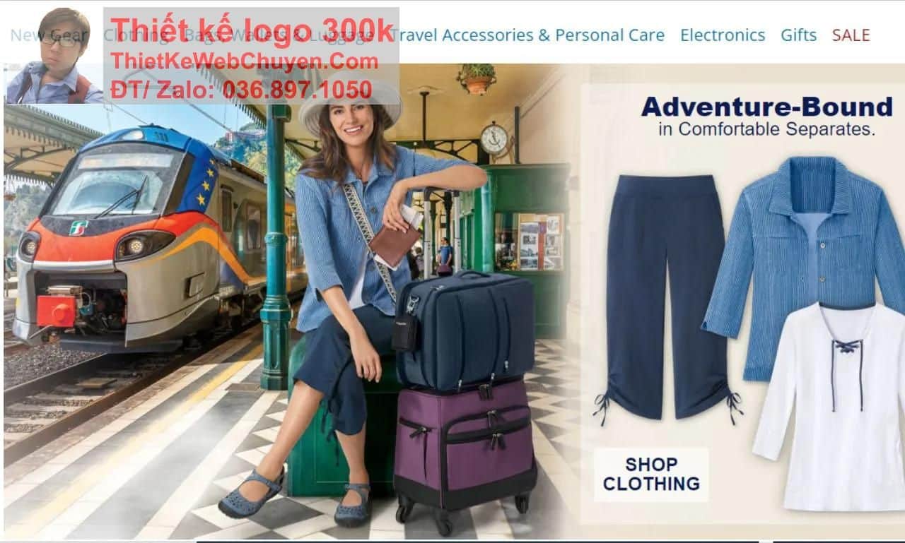 Thiết kế web bán đồ phượt du lịch chuyên nghiệp Thiết kế web bán đồ phượt du lịch chuyên nghiệp