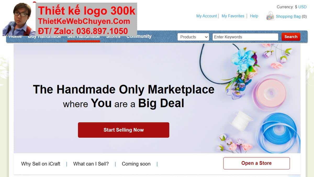 Thiết kế web bán đồ thủ công handmade chuyên Thiết kế web bán đồ thủ công handmade chuyên