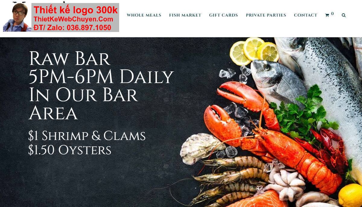 Thiết kế web bán hải sản chuyên nghiệp Thiết kế web bán hải sản chuyên nghiệp