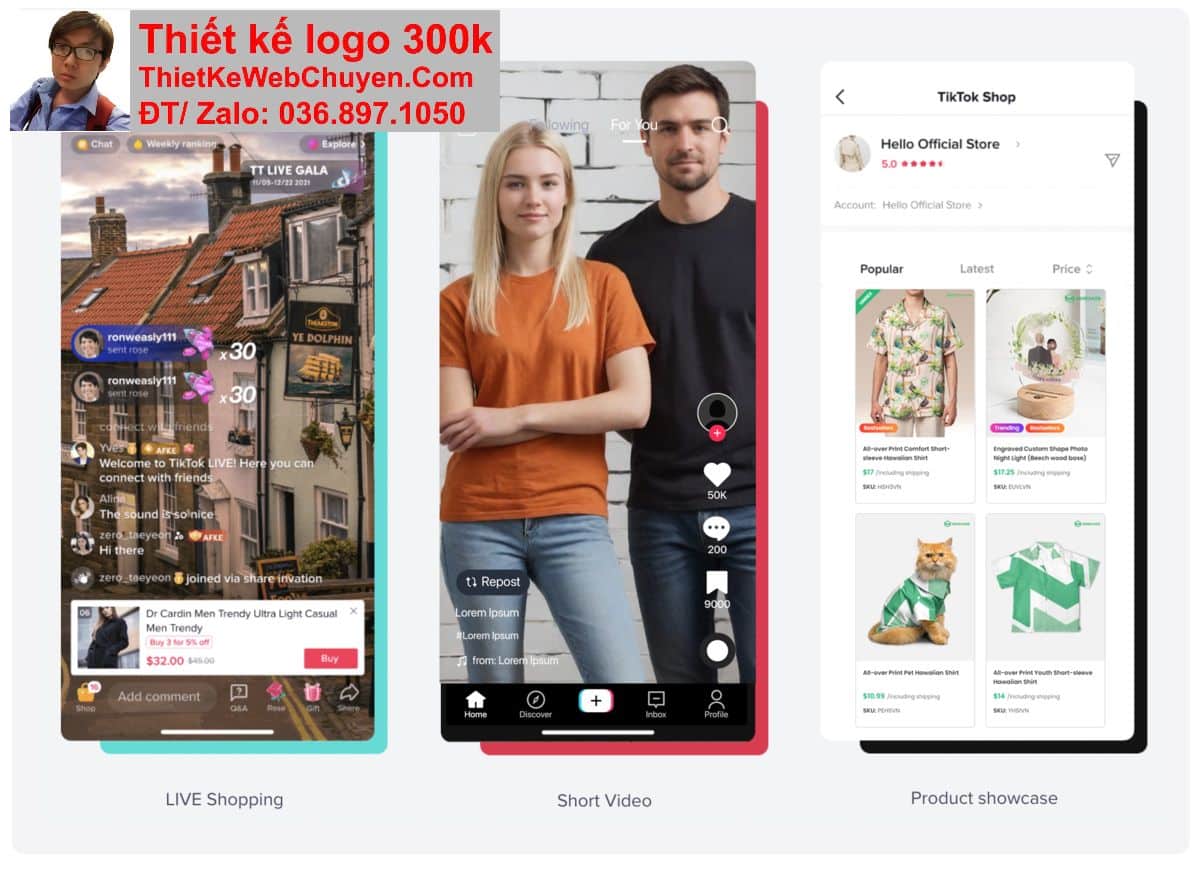 Thiết kế web bán hàng tiktok chuyên nghiệp Thiết kế web bán hàng tiktok chuyên nghiệp