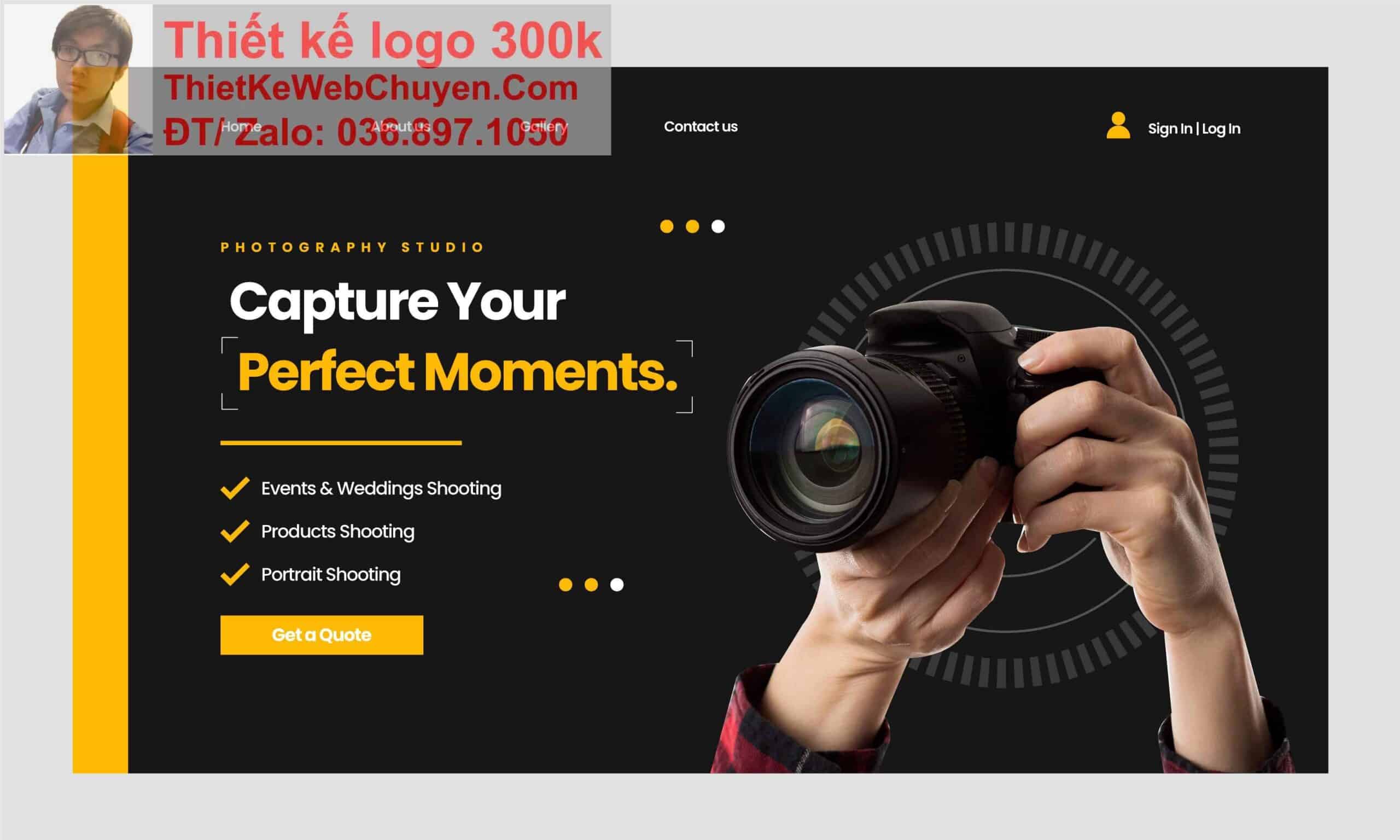 Thiết kế web bán máy ảnh máy quay phim chuyên nghiệp Thiết kế web bán máy ảnh máy quay phim chuyên nghiệp