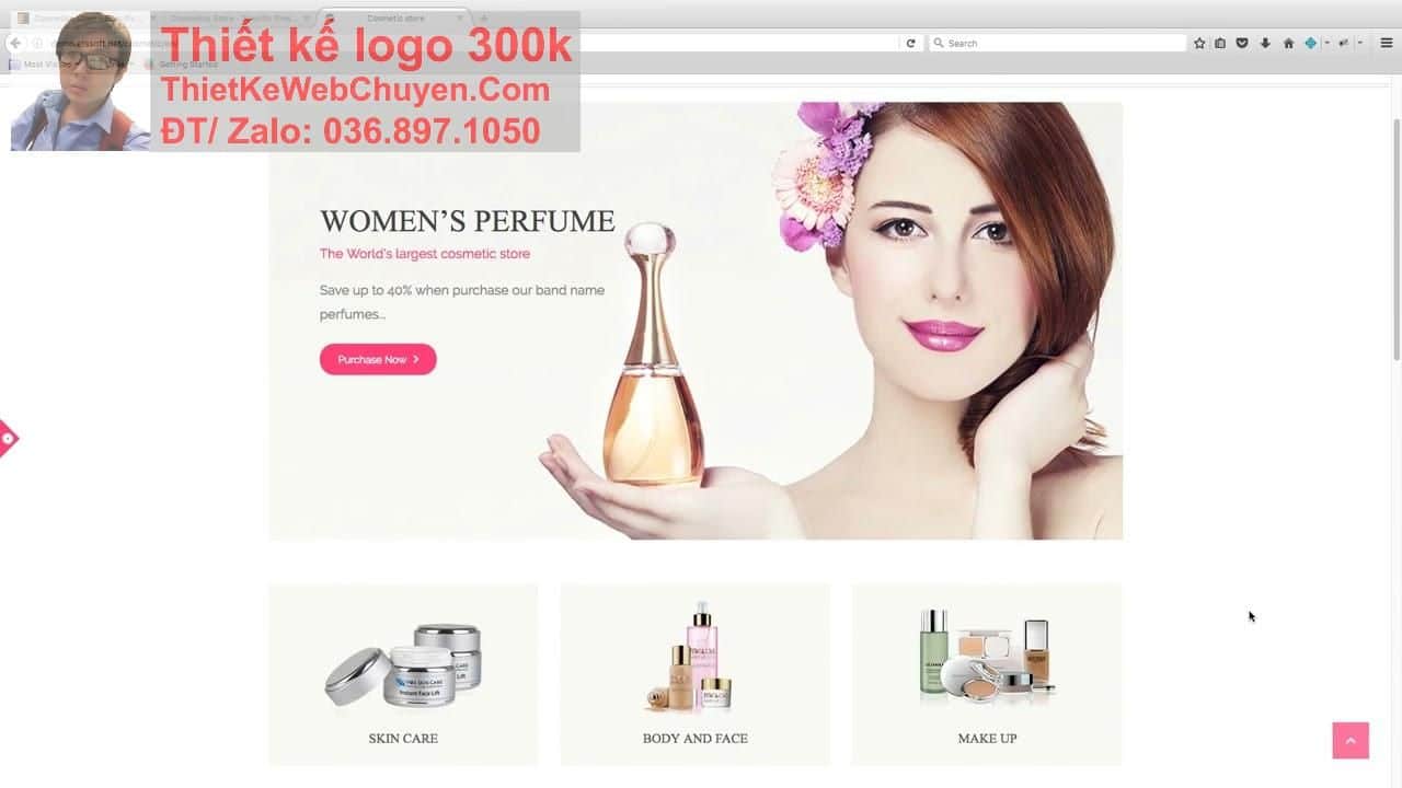 Thiết kế web bán mỹ phẩm chuyên nghiệp Thiết kế web bán mỹ phẩm chuyên nghiệp