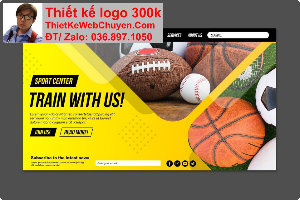 Thiết kế web bán phụ kiện bóng rổ chuyên nghiệp