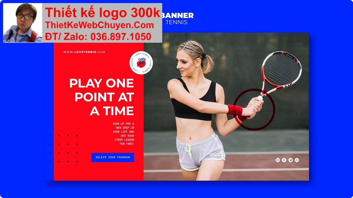 Thiết kế web bán phụ kiện cầu lông chuyên nghiệp