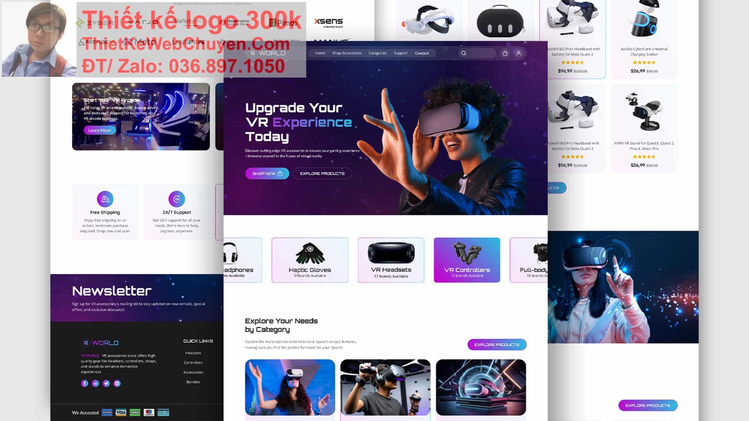 Thiết kế web bán phụ kiện chuyên nghiệp Thiết kế web bán phụ kiện chuyên nghiệp