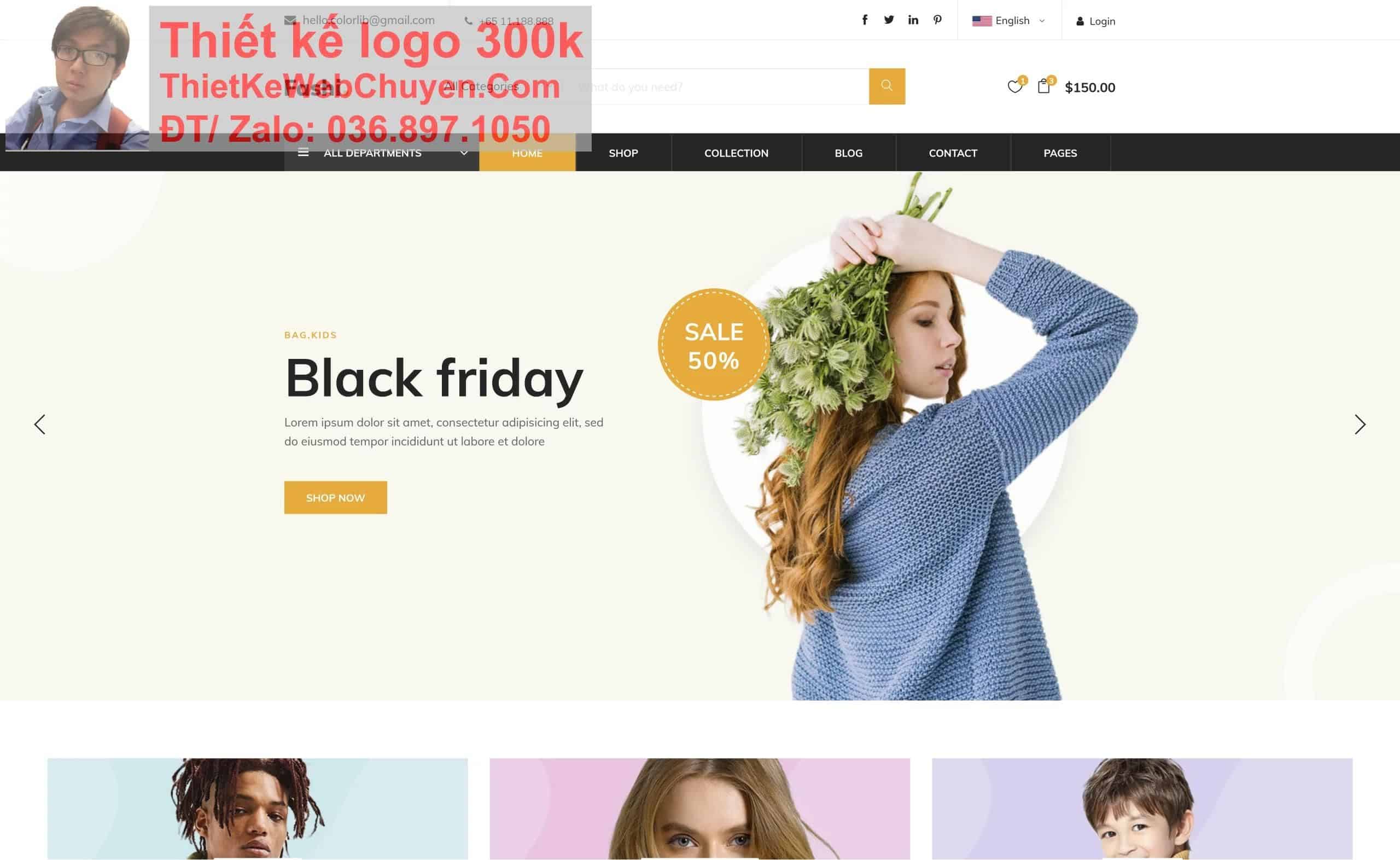 Thiết kế web bán quần áo chuyên nghiệp Thiết kế web bán quần áo chuyên nghiệp