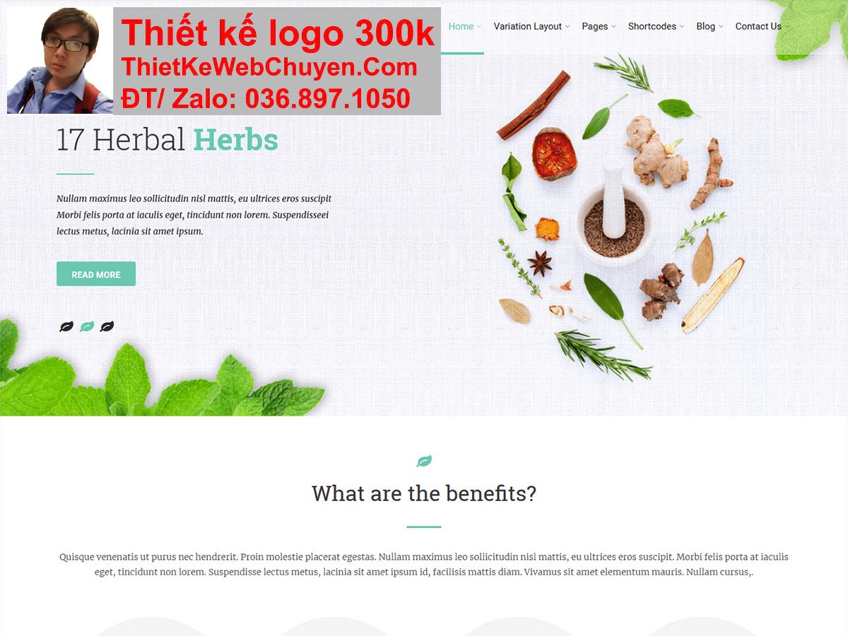 Thiết kế web bán thảo dược chuyên nghiệp Thiết kế web bán thảo dược chuyên nghiệp
