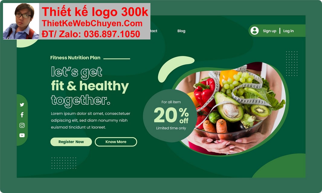 Thiết kế web bán thực phẩm sạch chuyên nghiệp Thiết kế web bán thực phẩm sạch chuyên nghiệp