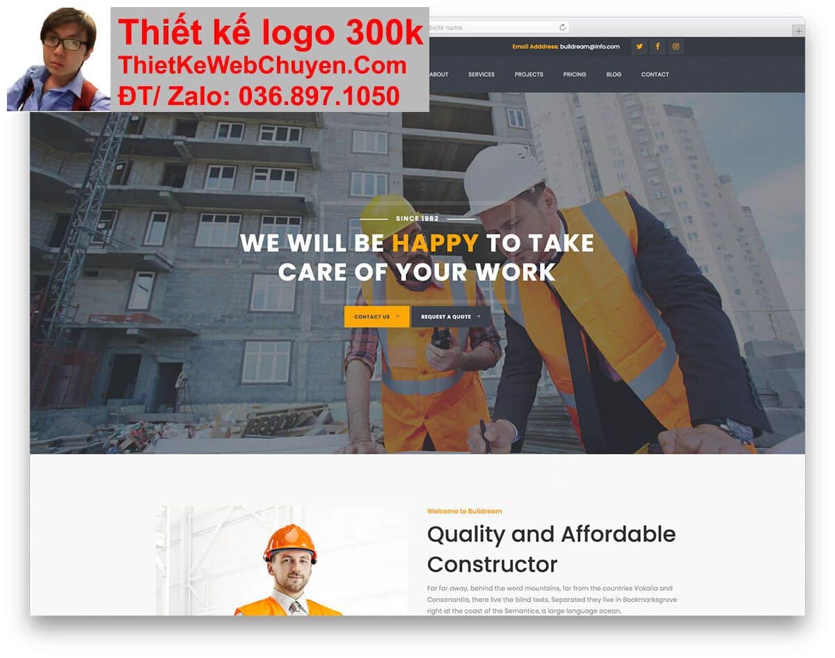Thiết kế web bán vật liệu xây dựng chuyên nghiệp Thiết kế web bán vật liệu xây dựng chuyên nghiệp
