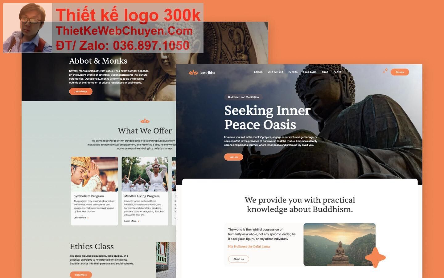 Thiết kế web bán vật phẩm phật giáo chuyên nghiệp Thiết kế web bán vật phẩm phật giáo chuyên nghiệp