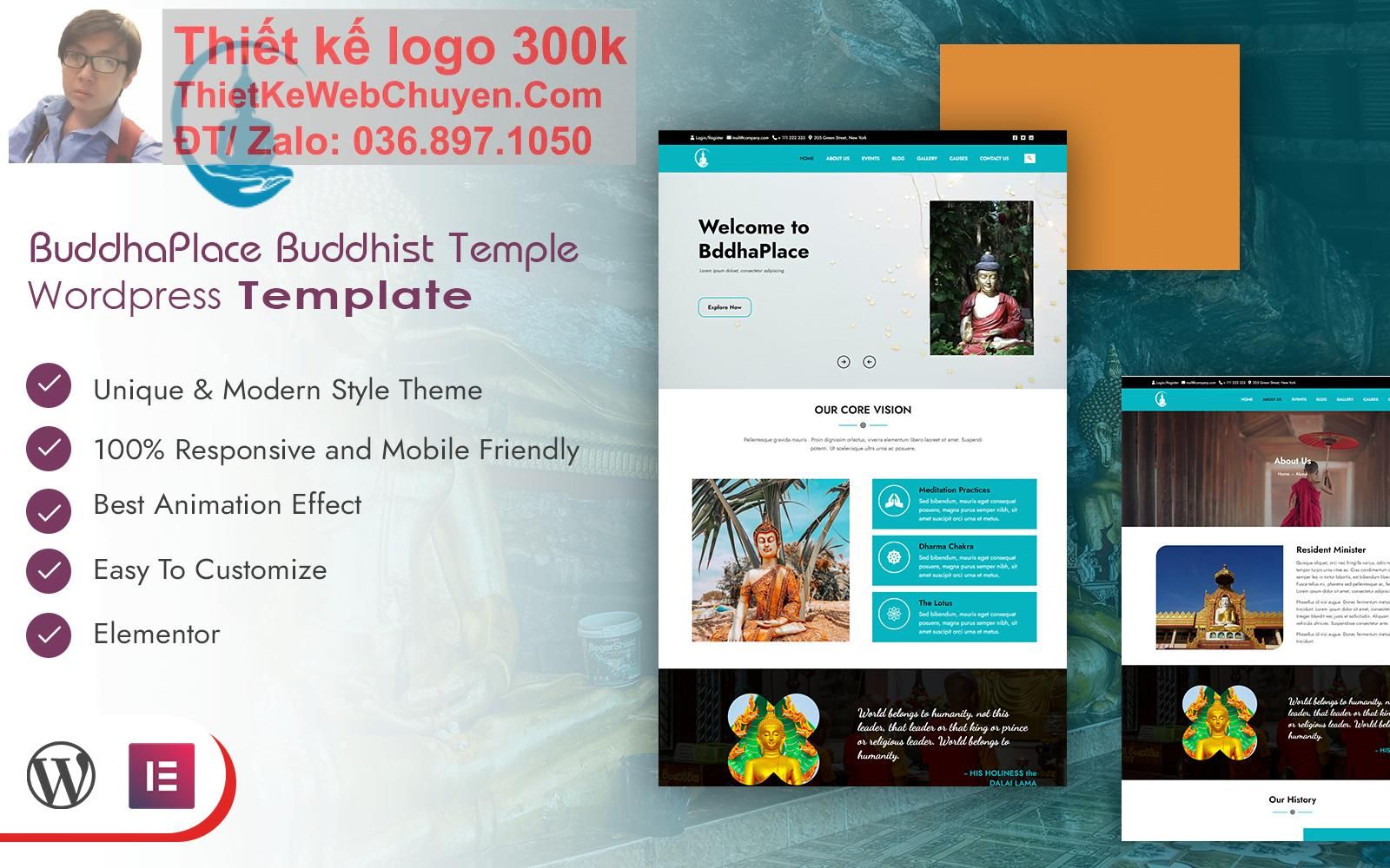 Thiết kế web bán vật phẩm phật giáo chuyên nghiệp Thiết kế web bán vật phẩm phật giáo chuyên nghiệp