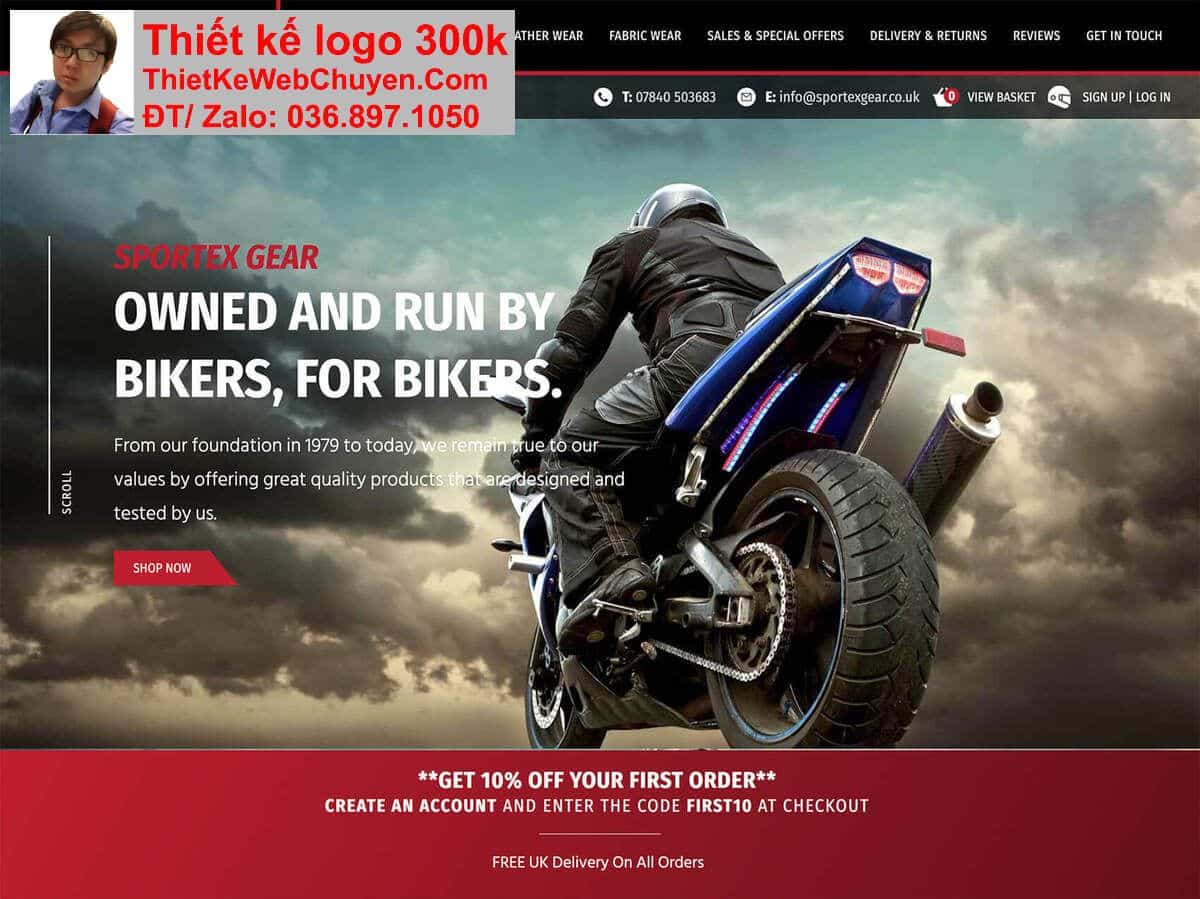 Thiết kế web bán xe máy chuyên nghiệp Thiết kế web bán xe máy chuyên nghiệp