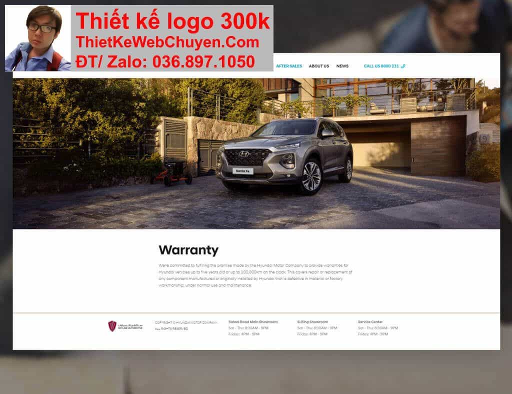 Thiết kế web bán xe oto Hyundai chuyên nghiệp Thiết kế web bán xe oto Hyundai chuyên nghiệp