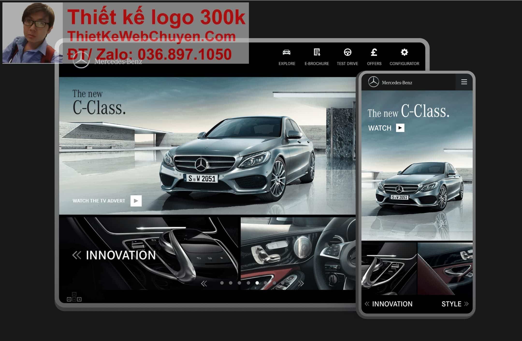 Thiết kế web bán xe oto Mercedes chuyên nghiệp Thiết kế web bán xe oto Mercedes chuyên nghiệp
