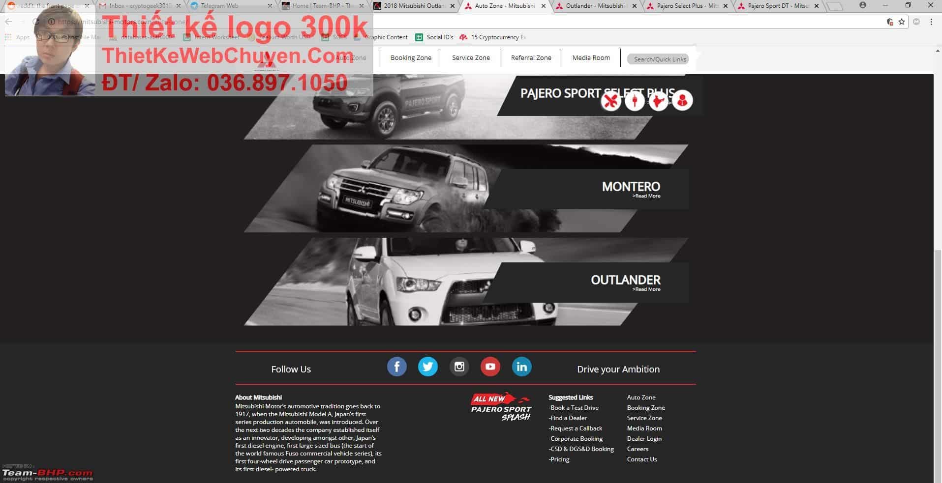 Thiết kế web bán xe oto Mitsubishi chuyên nghiệp Thiết kế web bán xe oto Mitsubishi chuyên nghiệp