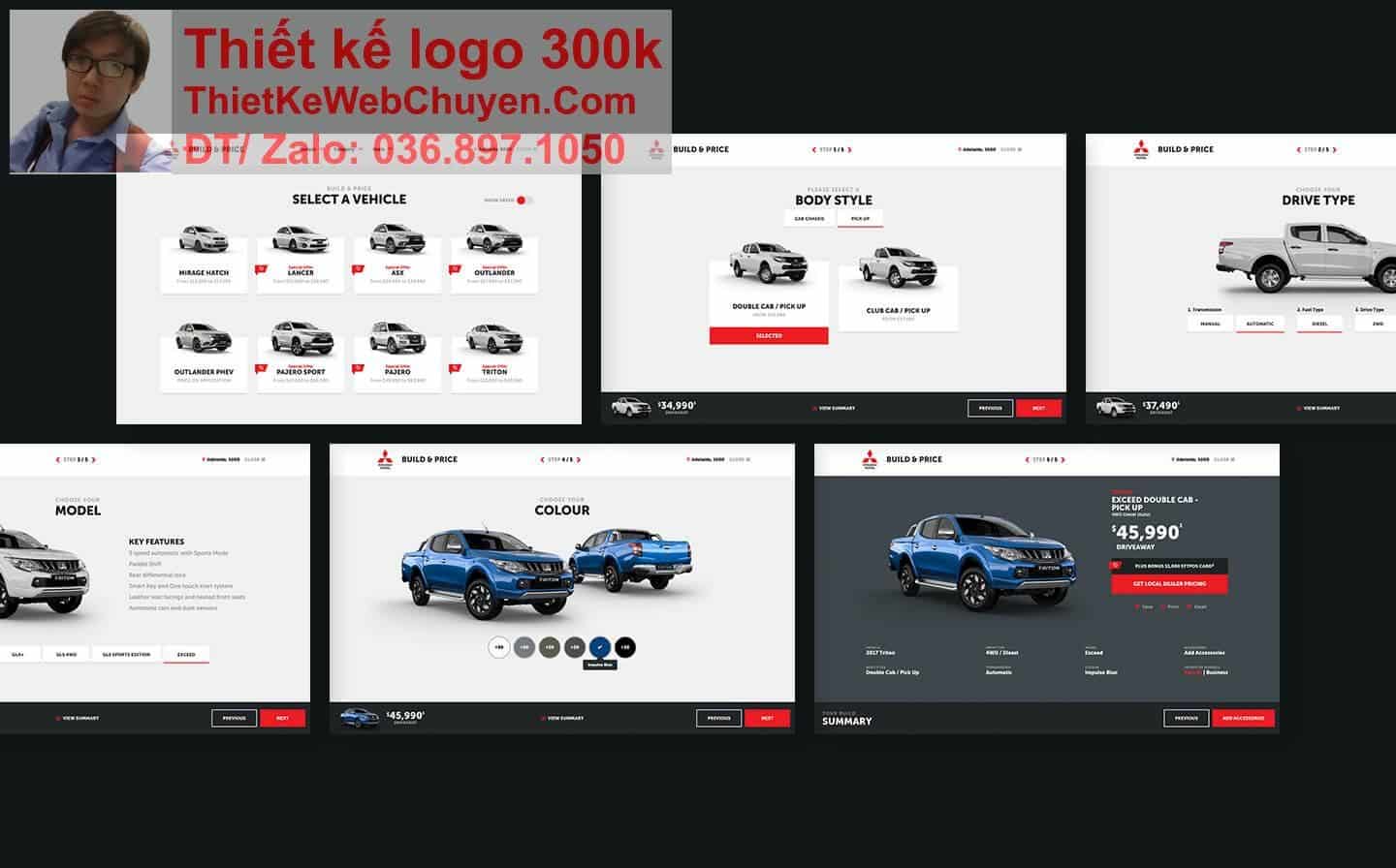 Thiết kế web bán xe oto Mitsubishi chuyên nghiệp Thiết kế web bán xe oto Mitsubishi chuyên nghiệp