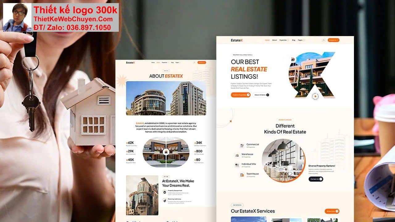 Thiết kế web bất động sản chuyên nghiệp Thiết kế web bất động sản chuyên nghiệp