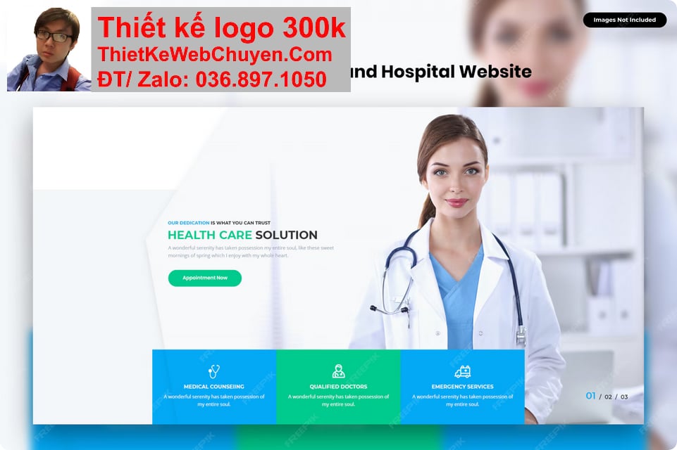 Thiết kế web bệnh viện chuyên nghiệp