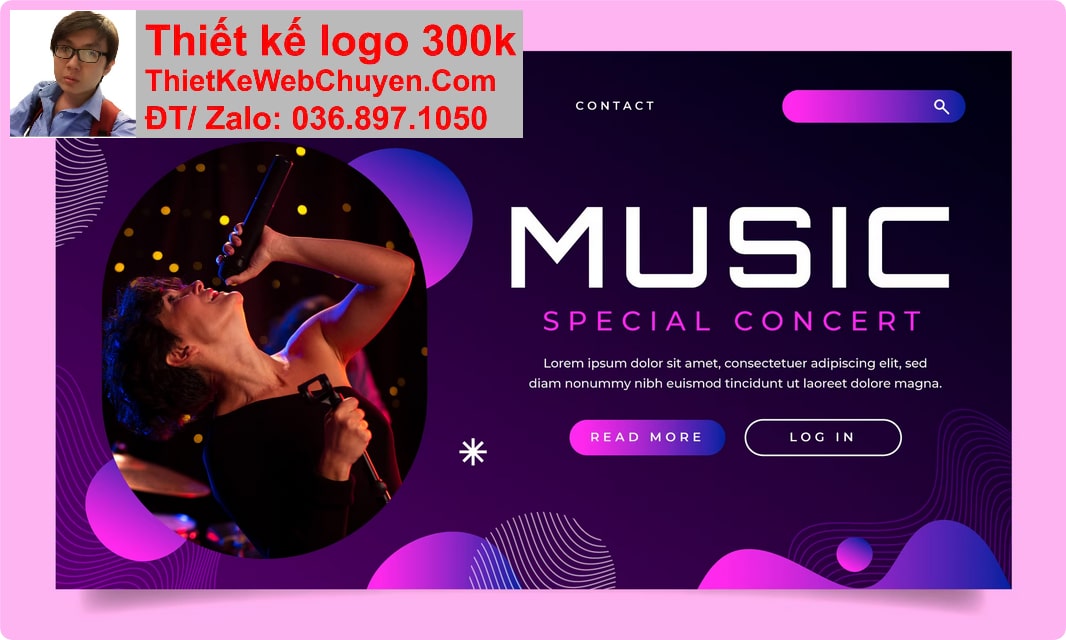 Thiết kế web ca sĩ chuyên nghiệp