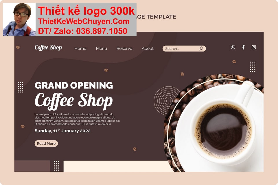 Thiết kế web cafe chuyên nghiệp Thiết kế web cafe chuyên nghiệp