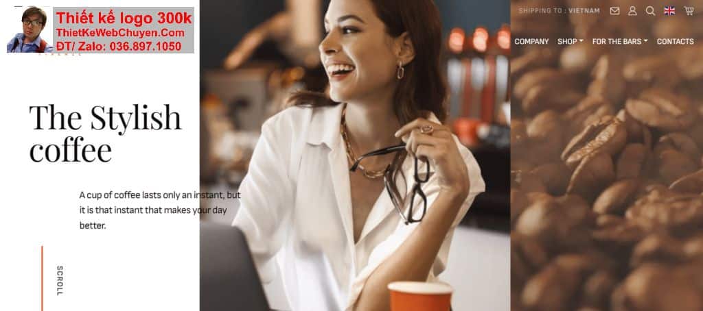 Thiết kế web cafe chuyên nghiệp Thiết kế web cafe chuyên nghiệp