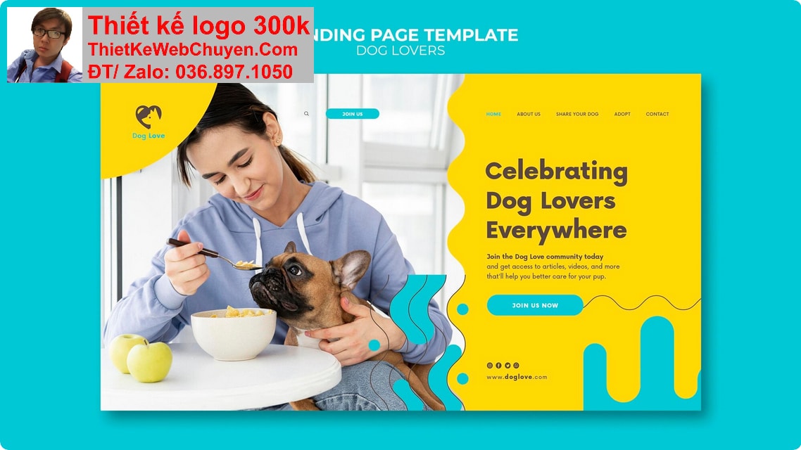 Thiết kế web chăm sóc thú cưng pet chuyên nghiệp