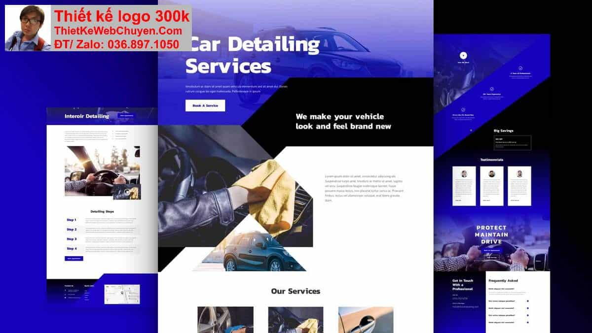 Thiết kế web chăm sóc xe detailing chuyên nghiệp Thiết kế web chăm sóc xe detailing chuyên nghiệp