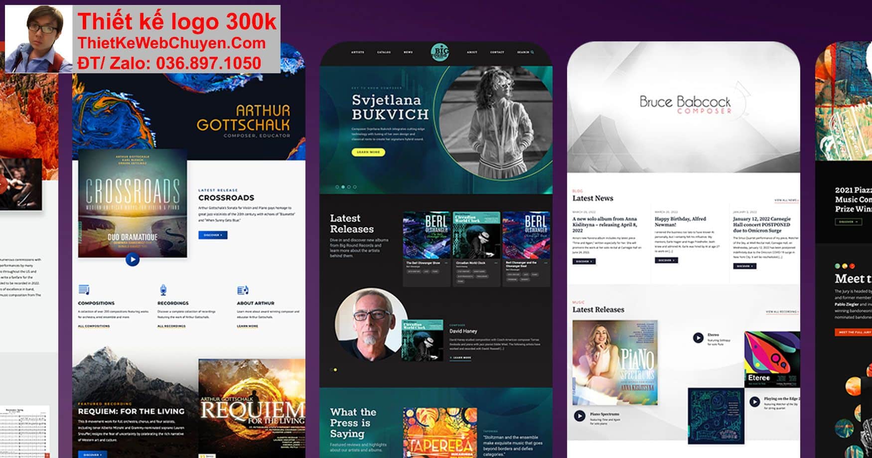 Thiết kế web công ty âm nhạc chuyên nghiệp Thiết kế web công ty âm nhạc chuyên nghiệp