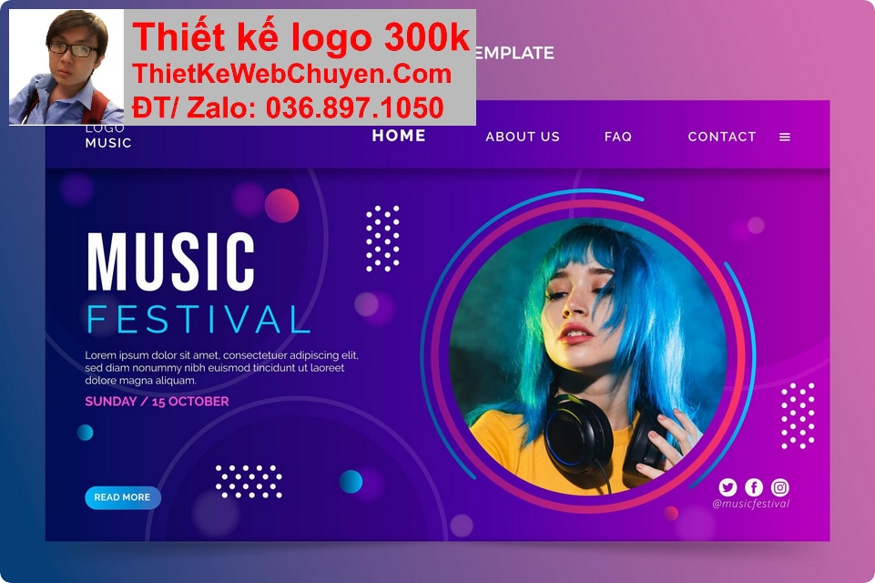 Thiết kế web công ty âm nhạc chuyên nghiệp Thiết kế web công ty âm nhạc chuyên nghiệp